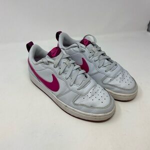 Nike Shoes Girls 6.5y Court Borough Low 2 BQ5448-015 White Casual Sneakers
